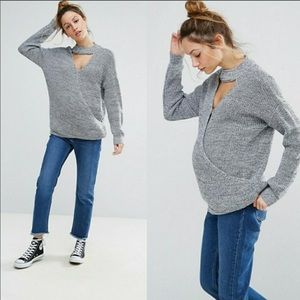 Maternity/nursing ASOS sweater.